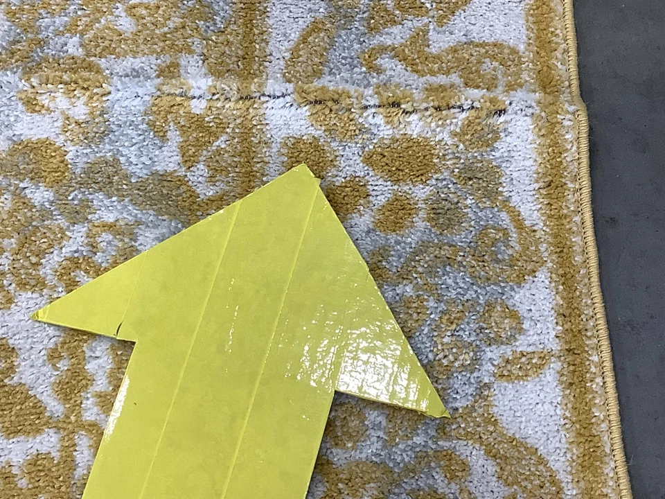 Alfombra de pelo prensado marfil/oro 9'-0" x 12'-0", precio reducido 1172681118 EVK242S-9 Foto 3 de 4