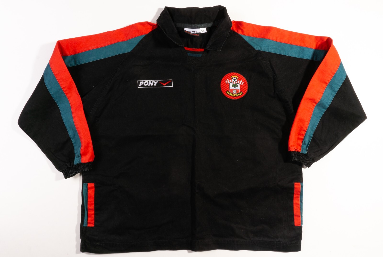 SOUTHAMPTON GIACCA CALCIO ALLENAMENTO ANNI 90 PONY MAGLIA VINTAGE TAGLIA XL ADULTO