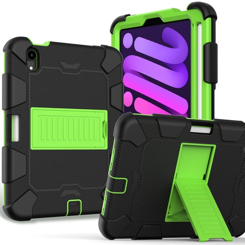 Kids Safe Heavy Duty Shockproof Case for iPad mini 6 5 4 Stand Rubber Slim Cover - Picture 43 of 78