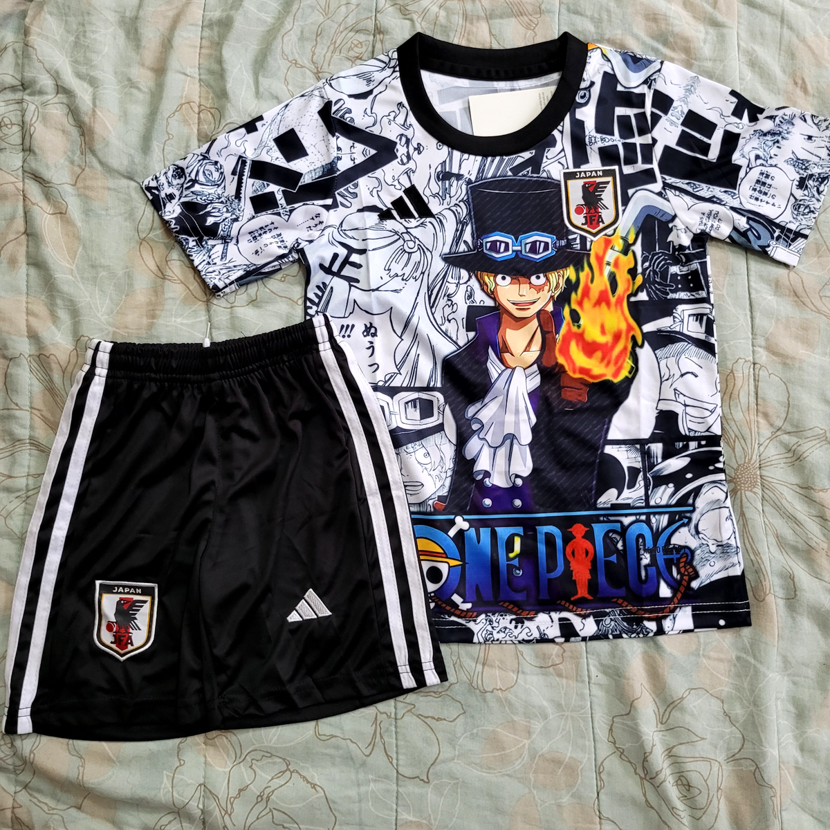 Japan Soccer Jersey One Piece Anime Luffy/Sabo Concept