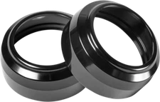 Performance Machine Black Billet Fork Dust Caps Covers 49mm Harley Softail Dyna