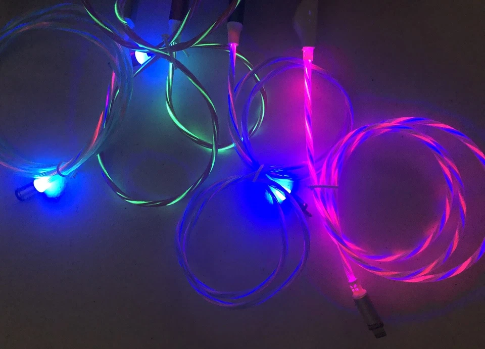 MAGNETIC 3' LED light MICRO USB charger cable FOR samsung galaxy s6+ edge note 5 - Image 4 of 4