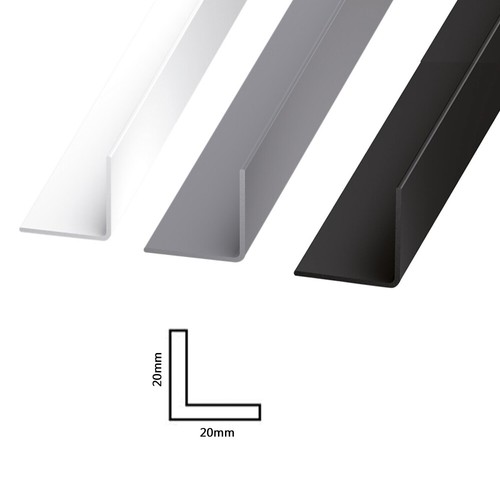 Plastic Corner Trim PVC Angle Cover Strip Rigid 90 Degree Angle Edging 1 Metre - Picture 19 of 27