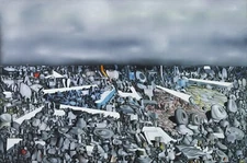 YVES TANGUY Surrealism Art Poster or Rolled Canvas Print "MULTIPLICATION OF ARCS