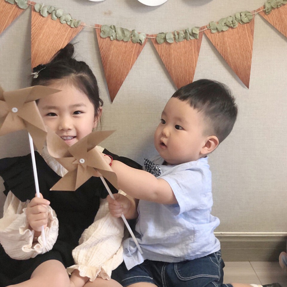 3 Pcs Windmills Birthday Party Decoration Paper Creative Handheld eBay