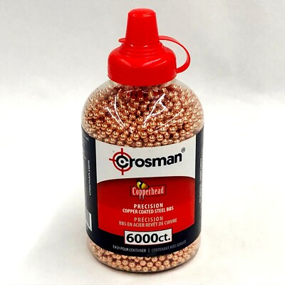 6000, 2500 Count Airgun BBs Pellets Steel Metal Ammo for BBGun.177 Cal (4.5mm)