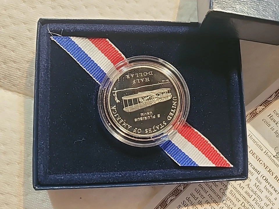 2003 First Flight Centennial Proof Clad Half Dollar Commemorative Coin Complete - Image 2 of 4