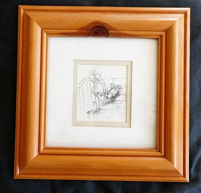 Bild - Winnie the Pooh - Ernest Howard Shepard - Disney - Gr: 6 x 6 cm. topp!