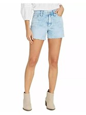 Universal Thread Women's High-Rise Midi Jean Shorts Light Acid Wash Blue NWT 2