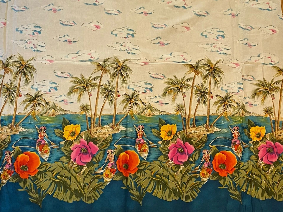 Michael Miller ISLAND GIRL Border Fabric, 8 Yards - Image 2 of 4