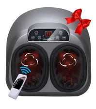 MUJERBAY,Foot Massager with Heat Pressure. Shiatsu Feet Massager Air compression