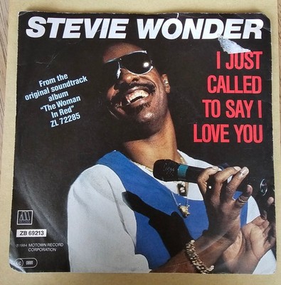Stevie Wonder I Just Called to Say I Love You Motown ZB 69213 B6972 Vinyl Record