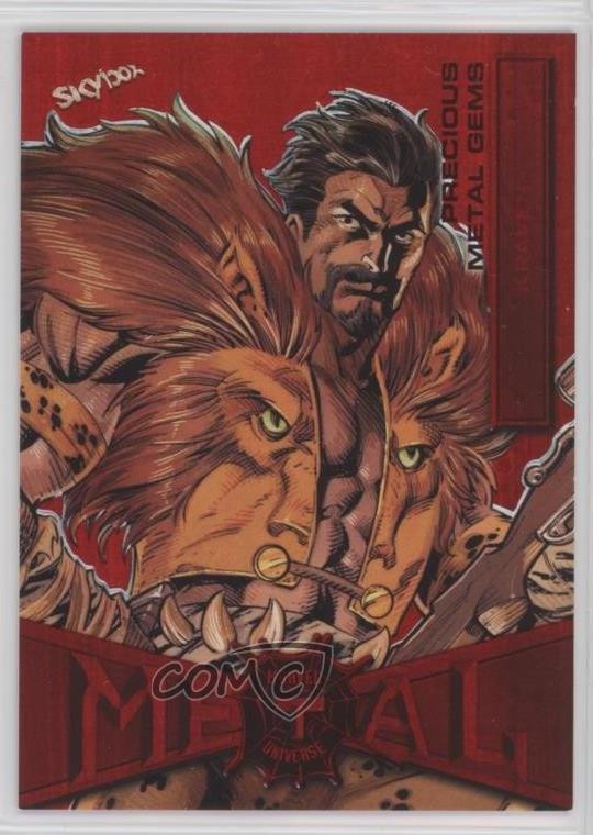2022 Upper Deck Marvel Metal Universe Spider-Man PMG Red 81/100 Kraven #43 4et
