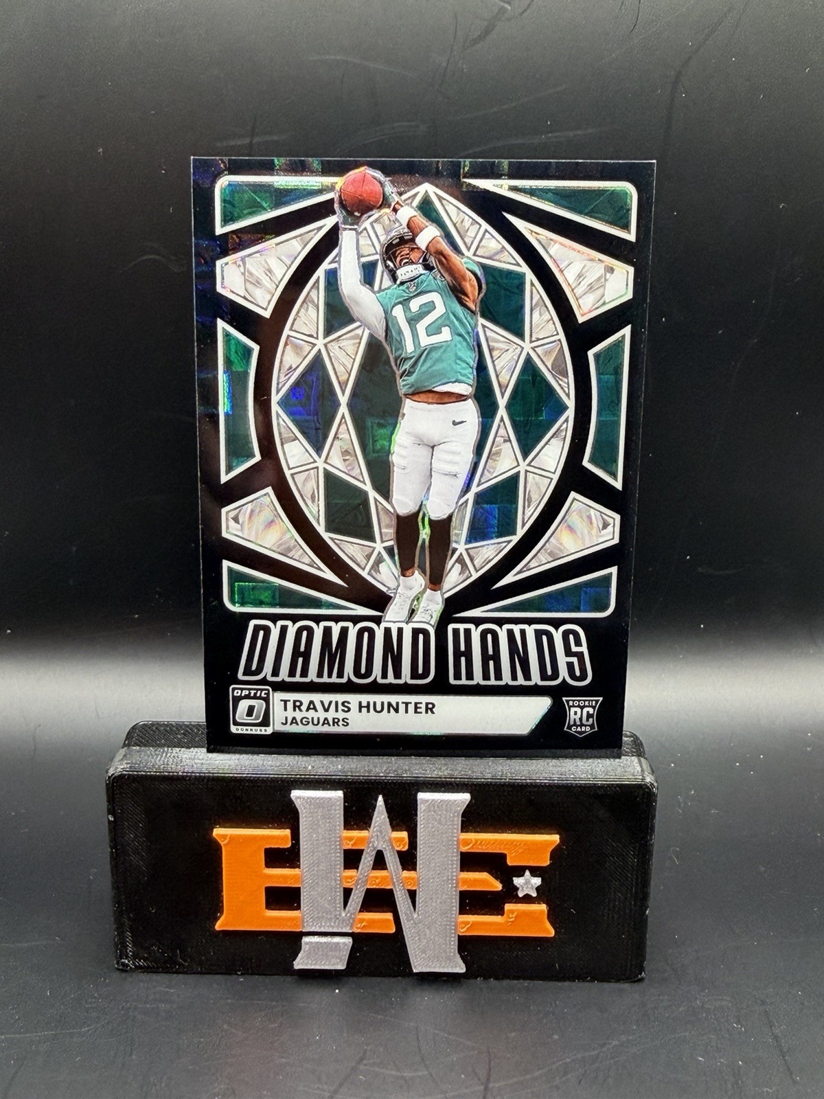 2025 Donruss Optic Travis Hunter Diamond Hands RC Black Pandora Prizm #/149