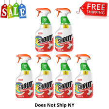 (6 Pack) Shout Triple Acting Active Enzyme Laundry Stain Remover Spray, 22 oz