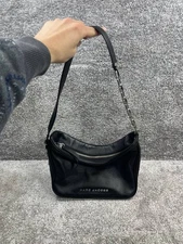 Marc Jacobs Bags Womens Black Leather Inner Zipper Pocket Chain Strap Shoulder