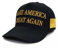 Trump Black MAGA Hat- Make America Great Again, President Cap