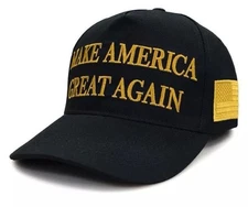 Trump Black MAGA Hat- Make America Great Again, President Cap