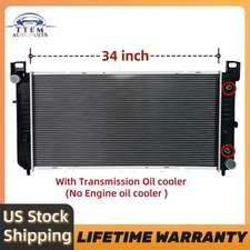 34" Core Radiator #2423 For Chevy Silverado 1500 GMC Yukon Cadillac 4.8 5.3 6.0L