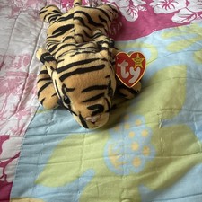TY Beanie Babies STRIPES The TIGER Plush DOB 06-11-1995 Tag