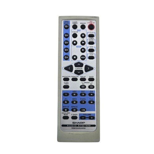 SHARP RRMCGA052AWSA Remote Control for XLMP131 Audio System CD Player OEM Works