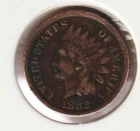 US Rare Old West 1882 Indian Head Penny Coin American Collection Shield Cent USA