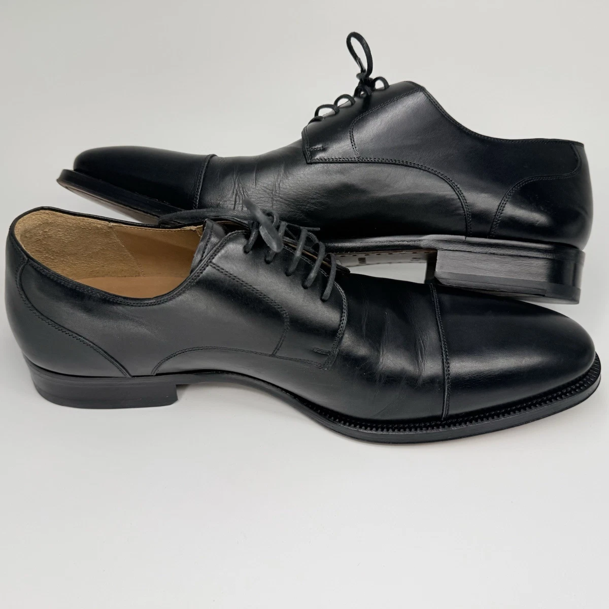 Magnanni Black Leather Upper Dress Shoes for Men for sale | eBay display picture 2