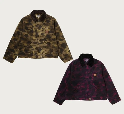 A BATHING APE Men's COLOR CAMO WORK JACKET 1M80141305 - product listing photo