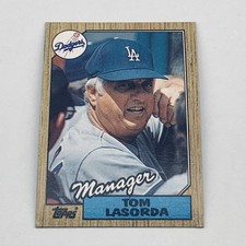 1987 Topps - Tommy Lasorda #493 Manager Los Angeles Dodgers Team Checklist