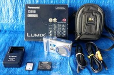 PANASONIC LUMIX DMC-ZS5 12.1 MP Digital Camera, Battery, Charger, Case, Cables