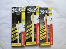 X2 - 12 Pack of Sharpie Peel-Off China Markers White Color +12 RED Pencil Grease