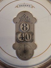 "Patent A&L" Aeby & Landry schwere Silber Taschenuhr Jump-Hour Digitale Anzeige