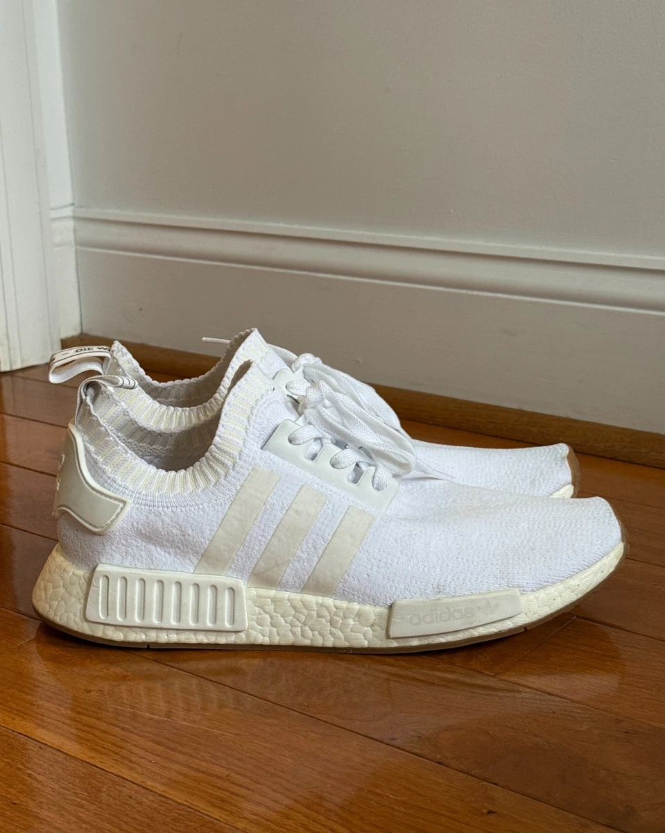 adidas NMD_R1 Primeknit White Gum | eBay