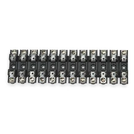 Eaton Bussmann S-8301-12-R Open Fuse Block, 12 Poles, 0 To 30A Amp Range, 300V