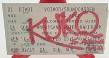 Voivod / Soundgarden Feb 15 1990 Concert Ticket stub (Arizona) SEE
