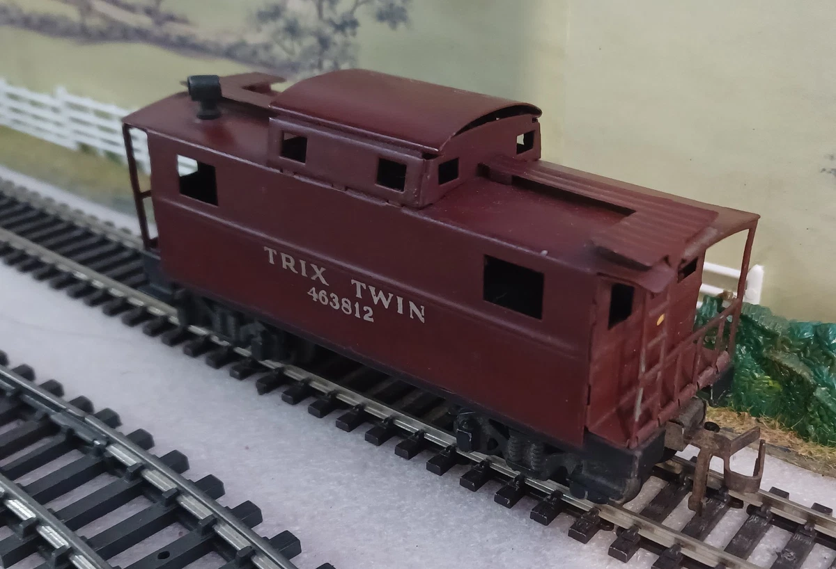 TTR Trix Twin Railway - Wagons Métal HO Avec Grue Et Porte-flèche - Allemagne - Occasion