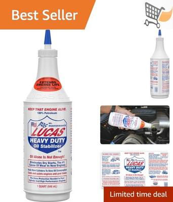 #ad Heavy Duty Oil Stabilizer 32oz Multi Use Oil Additive for Engines Transmissions $18.98