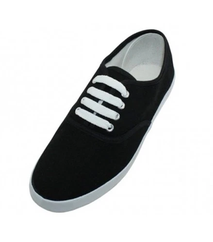 Womens Classic Plimsoll Sneaker Lace Up Fashion Canvas Shoes, Colors, Sizes 6-11