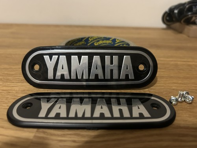 #ad #ad Yamaha AT1 CT1 JT1 JT2 HT1 CS2 CS3 TANK BADGES 2272416100 2762416100 GBP 130.00
