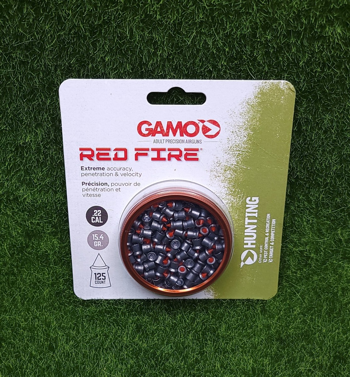 Gamo Red Fire .22 Caliber Pointed Pellets Tin - 125 Count