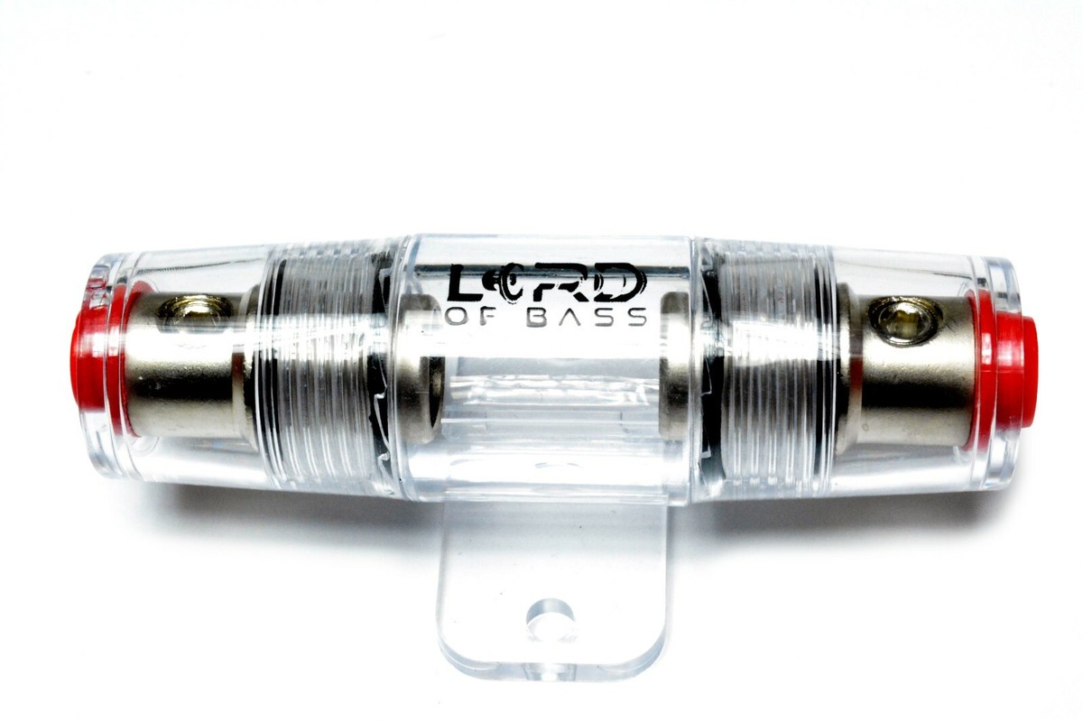 Lord of Bass In Line 4 8 Gauge AGU Fuse Holder + 5 Pack 60 AMP AGU