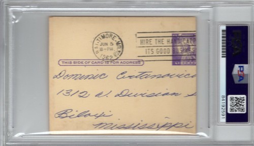 Brooks Robinson PSA Autograph Auto Signed June 1962 during playing days HOF - Picture 2 of 2