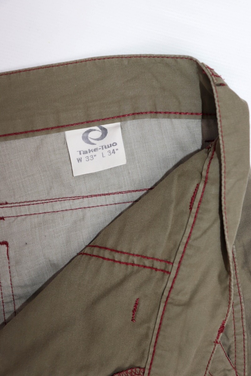 Take-Two Innovation 2000 Vintage Y2K 00s Beige Utility Cargo Take-Two Innovation 2000 Vintage Y2K 00s Beige Utility Cargo