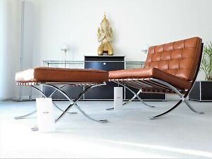 Knoll International Barcelona Chair Hocker Relax Version Mies V D Rohe Neu Ebay