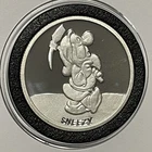 Snow White 50th Anniversary Sneezy Proof Coin 1 Troy Oz .999 Fine Silver Round