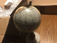 Deco 79 94474 Decorative Globe with Iron and Marble Stand, 10" x 5"