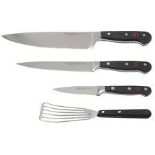 Wusthof Classic 3-Pc. Chef's Knife Set 1120160301 + Gourmet Slotted Fish Spatula