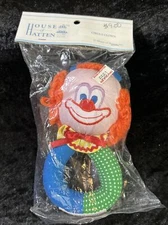 House of Hatten CIRCUS CLOWN BABY RATTLE - Brand New in Sealed Package