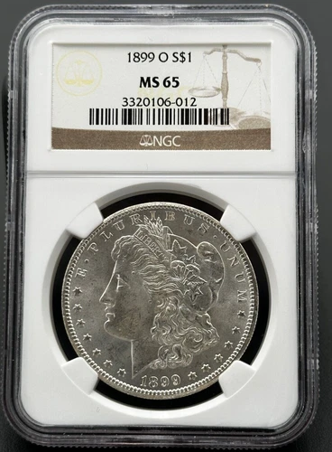 1899 O Morgan 90% Silver Dollar NGC MS-65, Investment Grade Coin
