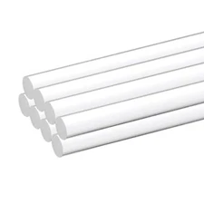 8pcs Acrylic Round Rods 9/32" x 12" Clear Acrylic Dowel Rods Sticks Plastic S...